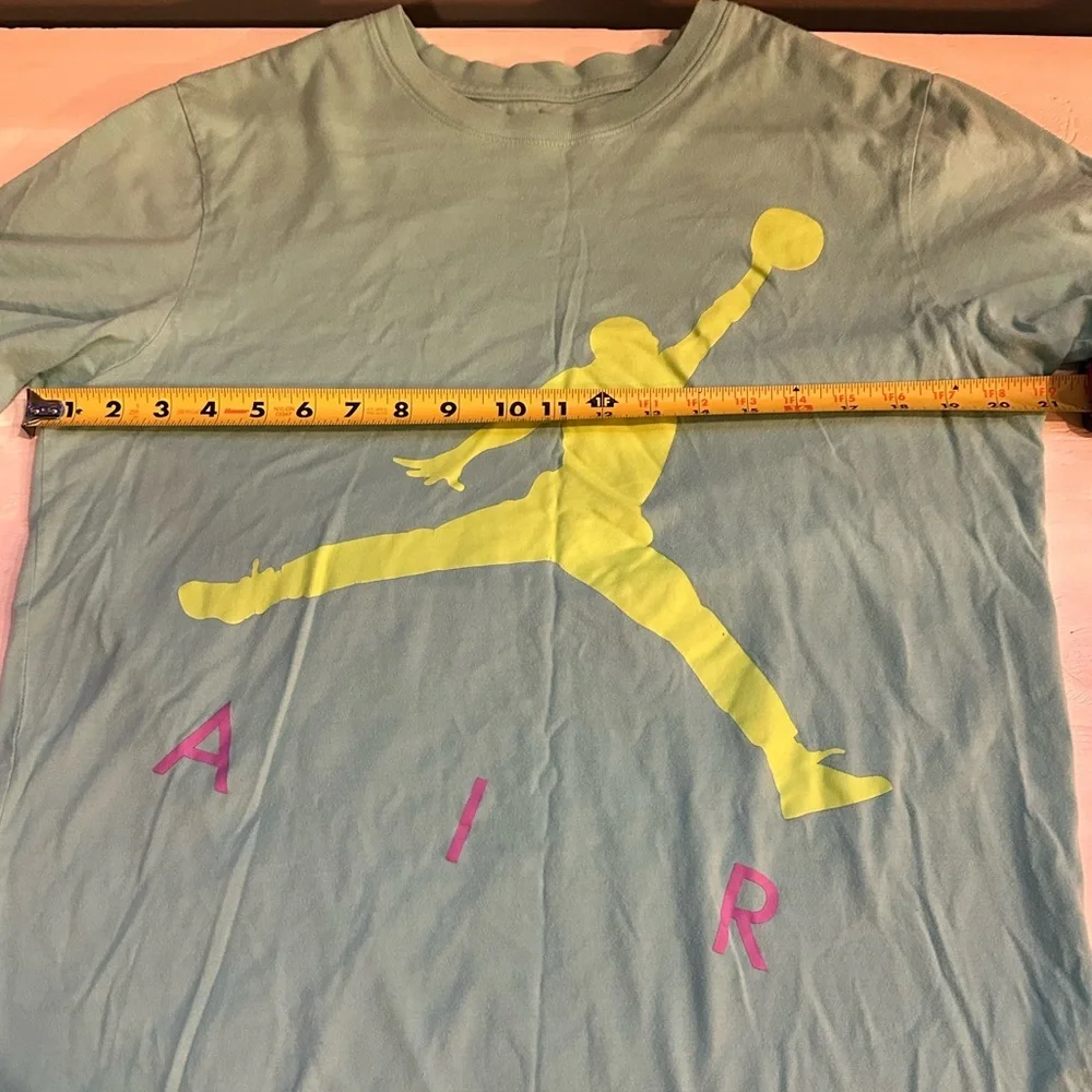 Jordan Teal T-Shirt with Red Logo